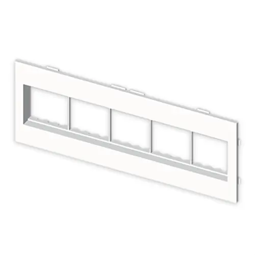 Súper Precio PLACA PARA 5 MÓDULOS 45x45 SIMON 27 U24X PVC BLANCO NIEVE