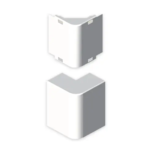 Súper Precio ANGULO EXTERIOR PVC PARA 78147 U24X BLANCO NIEVE