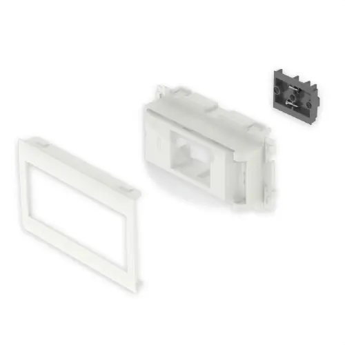 ADAPTADOR MECANISMO SOBRE RAÍL DIN 80 U24X BLANCO NIEVE Favorito De Clientes