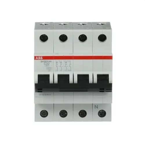 INTERRUPTOR AUTOMÁTICO SH203-C32NA 3P+N 32A C 6kA Directo De Fábrica