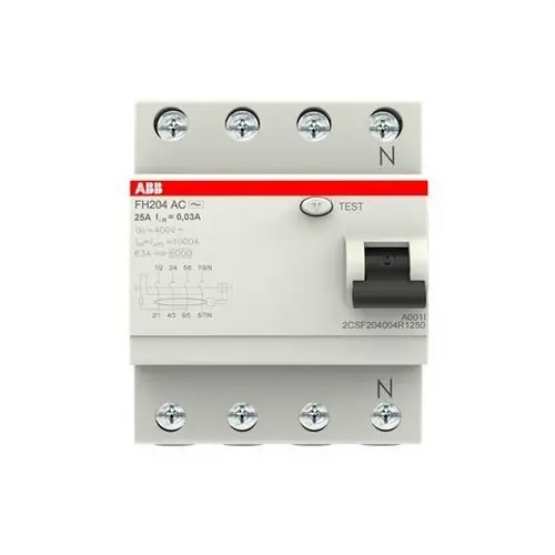 INTERRUPTOR DIFERENCIAL RESIDENCIAL FH204AC-25/0,03 4P 25A CA 30mA Precio De Oferta