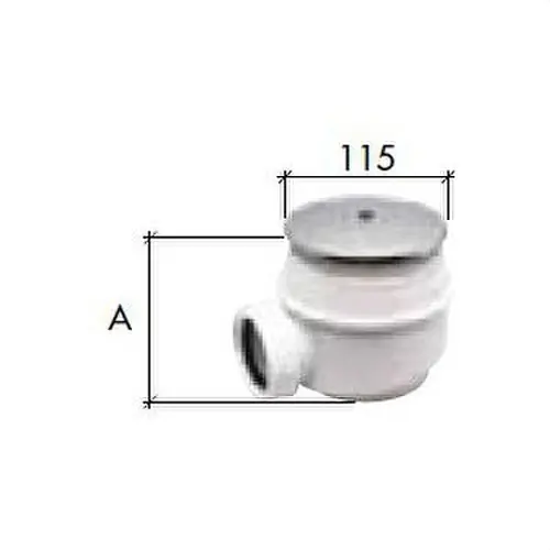 Directo De Fábrica VÁLVULA PLATO DUCHA ABS C-132 DIÁMETRO 1.1/2" 40 SIFÓN INCORPORADO 115mm