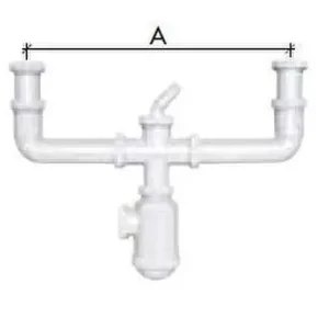 Oferta De Temporada SIFÓN BOT.C-44 S/H d.1.1/2" 40 DBL.RACORD EXTBLE.T.ELECTDOM.