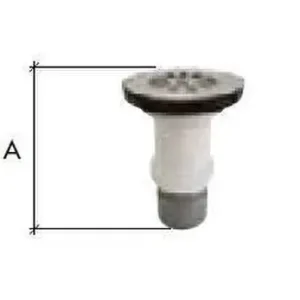 VÁLVULA DUCHA C-84 DIÁMETRO 1.1/2" 40 CON SALIDA DE PVC ENCOLAR INOXIDABLE 80mm Promoción