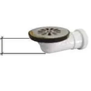 Entrega Rápida VÁLVULA DUCHA C-87 DIÁMETRO 1.1/2" 40 SALIDA HORIZONTAL INOXIDABLE 80mm
