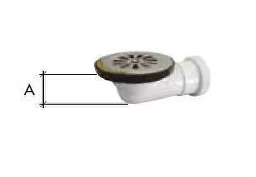 Entrega Rápida VÁLVULA DUCHA C-87 DIÁMETRO 1.1/2" 40 SALIDA HORIZONTAL INOXIDABLE 80mm
