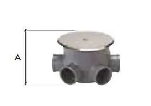 Últimas Unidades BOTE SIFÓNICO PVC C-140 110mm CON TAPA DIÁMETRO 40x50