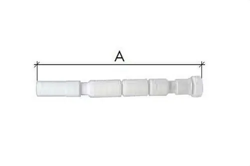 ALARGADERA FLEXIBLE Y EXTENSIBLE 1.1/2" C-702 DIÁMETRO 40/50 CON JUNTA CÓNICA Compra Hoy