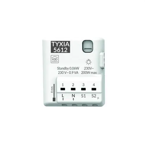 RECEPTOR NANOMÓDULO TYXIA 5612 PARA INTERRUPTOR MARCHA/PARO CON TEMPORIZACIÓN Envío Exprés