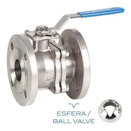 VÁLVULA CONTROL CON ESFERA V 2528 2 PIEZAS BRIDA DIN PN 40/16 90° 3/4" Bestseller