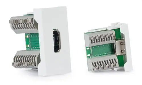 CONECTOR HDMI HEMBRA 1 / 2 PANEL CONEXIÓN SIN TORNILLO Pago Seguro