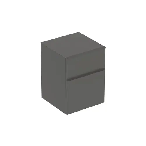 MUEBLE LATERAL SMYLE SQUARE 45x60cm 2 CAJONES MATE LAVA Promoción