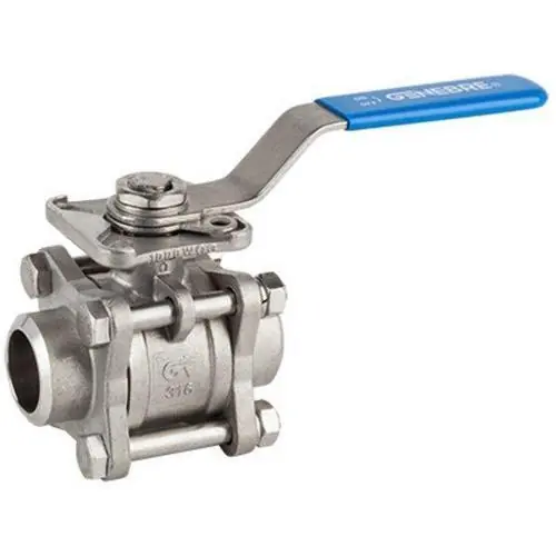 Oferta Flash VÁLVULA ESFERA PASO TOTAL 1.1/2" B16.25 3 PIEZAS INOXIDABLE