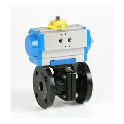 Súper Precio VÁLVULA ESFERA 4" GN45/S4 AISI304 BRIDA ACTUADOR SIMPLE EFECTO