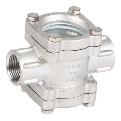 Favorito De Clientes MIRILLA TURBULENCIA DOBLE CRISTAL 1.1/4" AISI 316