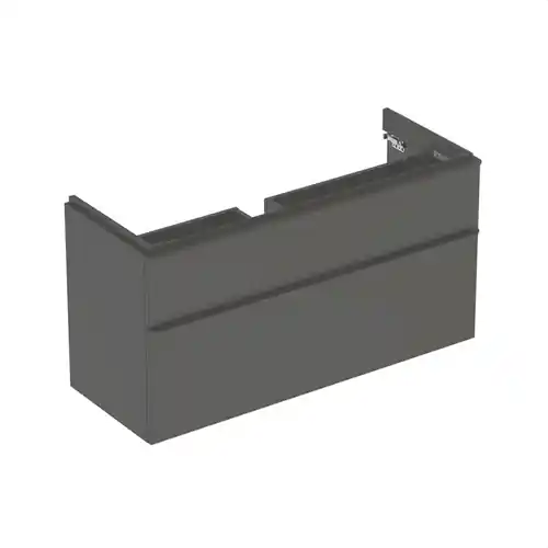 Promoción MUEBLE BAJO SMYLE SQUARE PARA LAVABO 118,4cm 2 CAJONES MATE LAVA