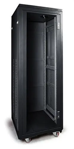 ARMARIO RACK 19" 40U METÁLICO PUERTA TRANSPARENTE 2 CIERRE NEGRO Promoción Exclusiva