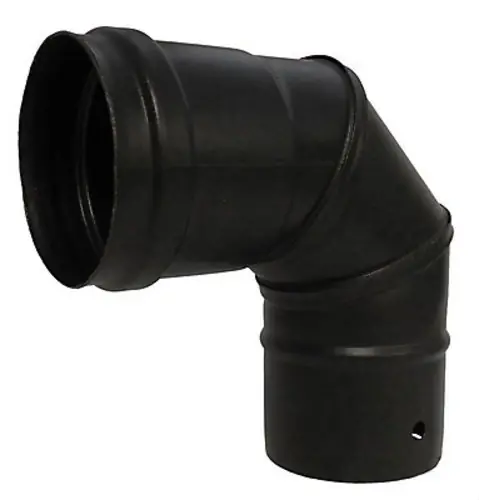CODO 90º SW PELLETS 316L DIÁMETRO 100 NEGRO Solo Por Tiempo Limitado