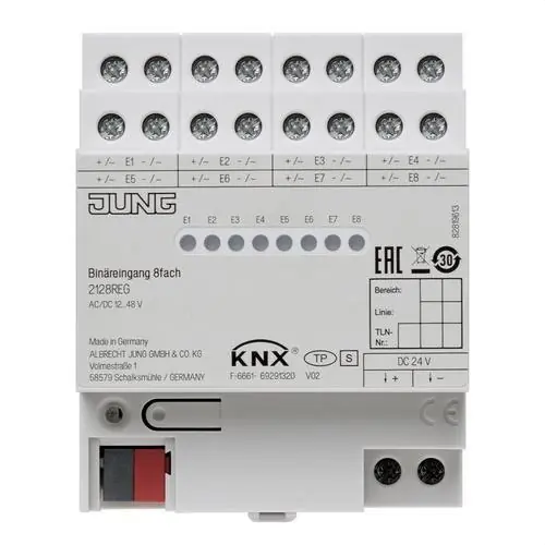 Ordenar Ahora Mismo ENTRADA BINARIA KNX 8 CANALES 12-48V