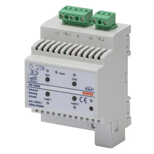 ACTUADOR DIMMER UNIVERSAL KNX 300VA 4 MÓDULOS DIN 1 CANAL Ordenar Ahora Mismo