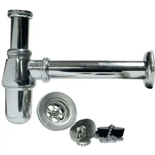 SIFÓN BOTELLA LAVABO 25cm 1.1/4" DESAGÜE +TAPÓN Últimas Unidades