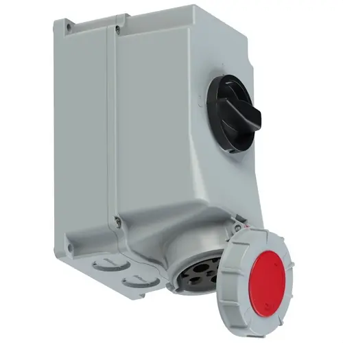 Rebajas BASE MURAL IP67 3 POLOS + TIERRA 380/415V 63A 6h DE COLOR ROJO
