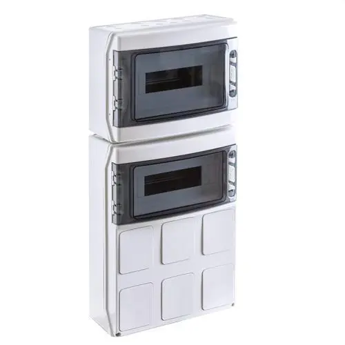 COFRET IP65 2x12 24 MÓDULOS 6 TAPAS BARRAS NEUTRO/TOMA Última Versión