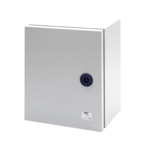 Descuento CUADRO METAL PTA.CIEGA EQUIPADA CDURA.250x300x160mm GR RAL7035 IP55