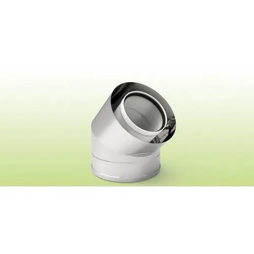 Oferta CODO CHIMENEA 45º M-H DIÁMETRO 125/200 POLIPROPILENO/INOXIDABLE 304