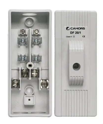 Popular CAJA DE ALUMBRADO DF20/1-E TETRAPOLAR SALIDAS BIPOLAR SIN BORNE
