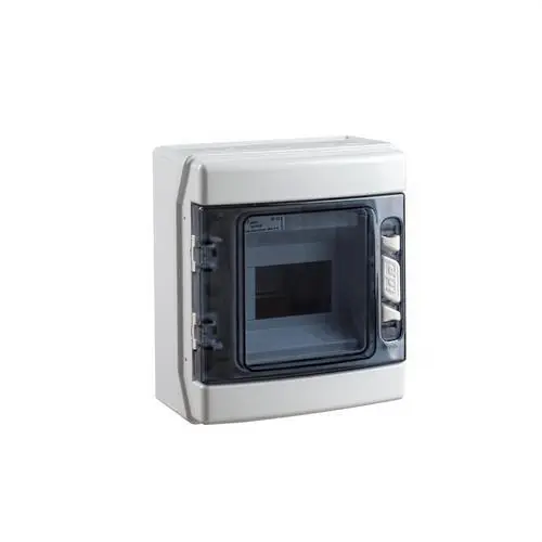 Gran Oferta CAJA IP65 SUPERFICIE 1x6 MÓDULOS N-T ABS DE COLOR GRIS TRANSPARENTE