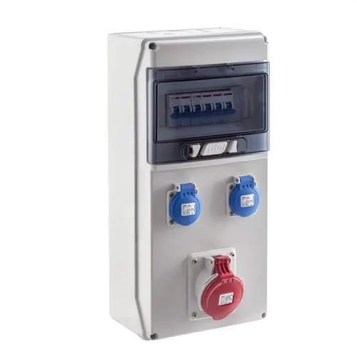 Mejor Precio COFRET IP65 8 MÓDULOS 2-2P+toma TIERRA 1-3P+neutro+tierra 16A PROTECCIÓN