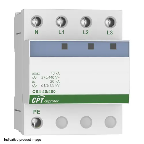 PROTECTOR TETRAPOLAR tipo-2 40kA 400V IR Solo Por Tiempo Limitado