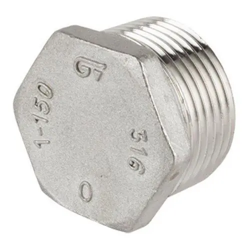 TAPÓN CABEZA HEXAGONAL INOX 316 1/2" Certificado
