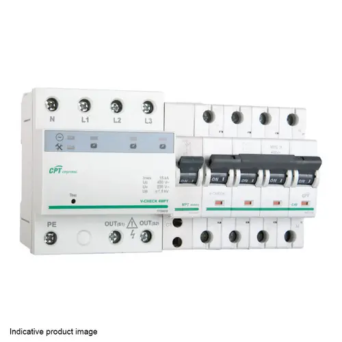 PROTECTOR V-CHECK 4MPT-25PLUS PARA LÍNEA TRIFÁSICO Promoción Exclusiva