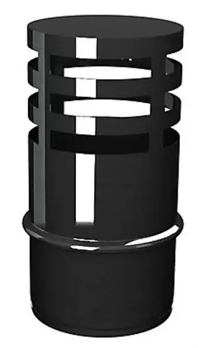 DEFLECTOR HORIZONTAL SW PELLET 316L DIÁMETRO 100 NEGRO Precio Económico