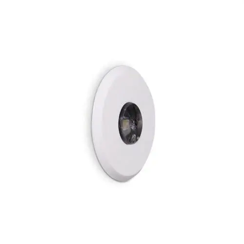 Última Versión BALIZA EMPOTRABLE PASSO 24V 0,48W LED VERDE PERMANENTE BLANCO
