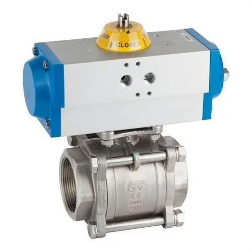 Envío Inmediato VÁLVULA ESFERA 1.1/2" GN-15 GAS DIN 259 ACTUADOR DOBLE EFECTO