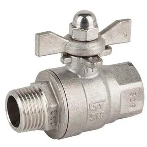 VÁLVULA ESFERA PASO TOTAL M-H 3/4" PALOMILLA INOXIDABLE Gran Oferta