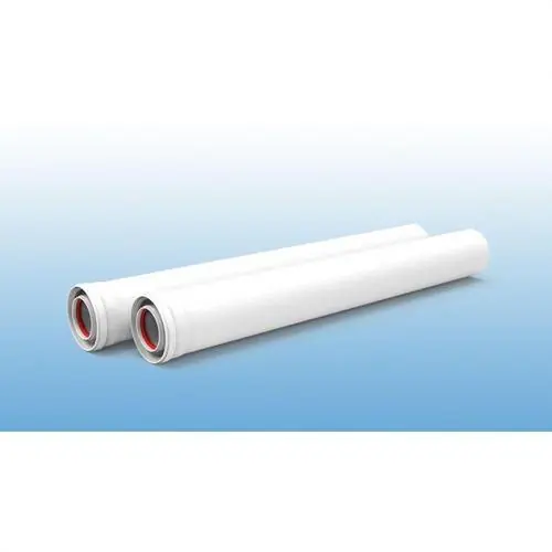 Rebajas TUBO CHIMENEA COAXIAL M-H DIÁMETRO 80 125x1500mm ALUMINIO BLANCO
