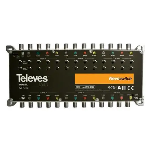 Marca Reconocida AMPLIFICADOR NEVOSWITCH 13x13 G-/27/25dB Vs105