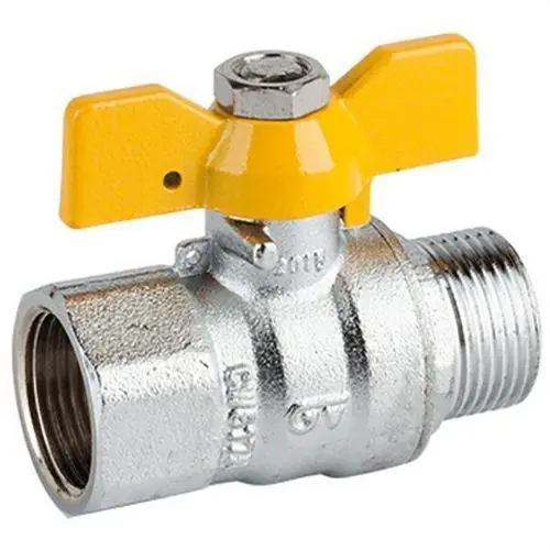 VÁLVULA ESFERA PARA GAS M-H 1" MANDO PALOMILLA Entrega Rápida