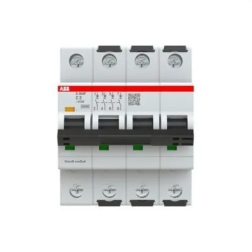 Promoción INTERRUPTOR AUTOMÁTICO S304P-C2 4P 2A CLASE C 25kA