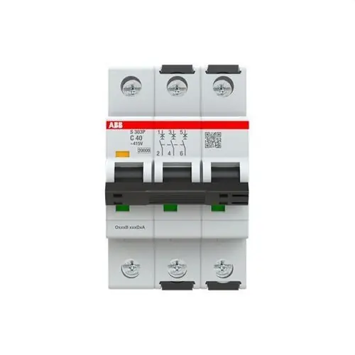 INTERRUPTOR AUTOMÁTICO S303P-C40 3P 40A CLASE C 15kA Directo De Fábrica