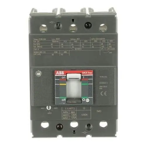 INTERRUPTOR AUTOMÁTICO XT3N250 TMD R125 IM1250 3P F-F Disponible Ahora