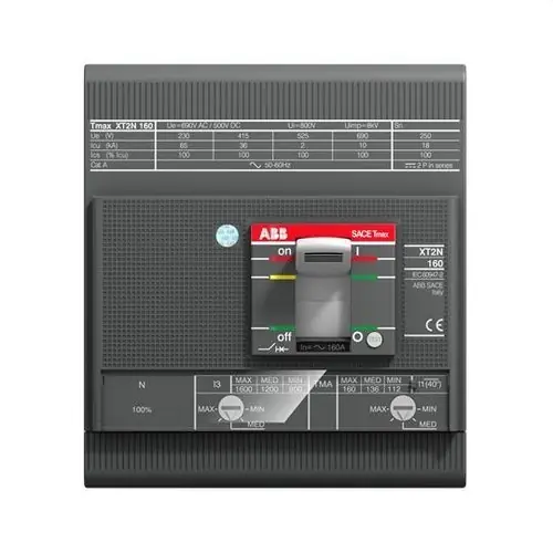Marca Reconocida INTERRUPTOR AUTOMÁTICO XT2S160 TMD R16 IM300 4P F-F