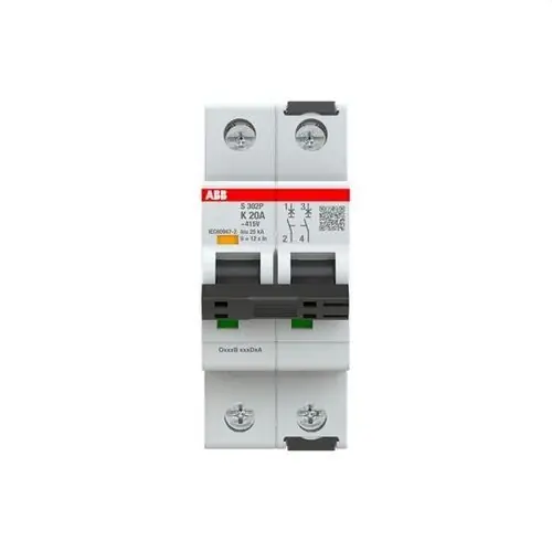 Envío Inmediato INTERRUPTOR AUTOMÁTICO S302P-K20 2P 20A CLASE K 25kA