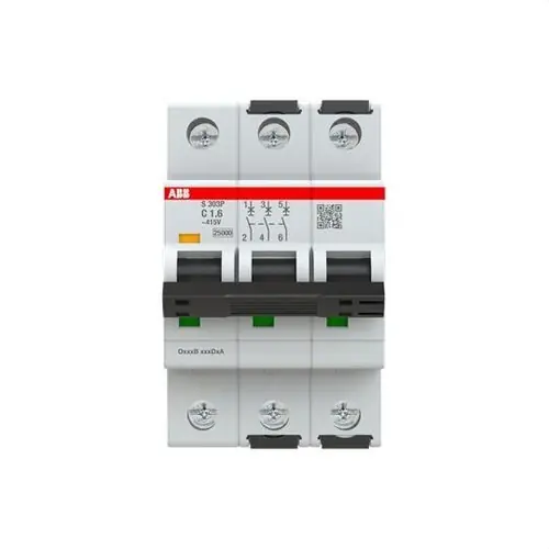 Certificado INTERRUPTOR AUTOMÁTICO S303P-C1,6 3P 1,6A CLASE C 25kA