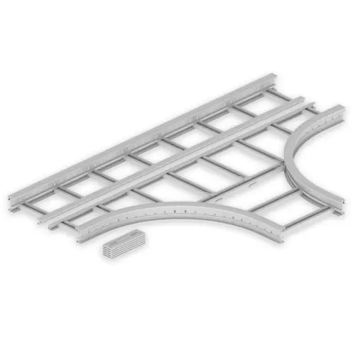 Económico DERIVACIÓN T 85x500 R600 U23X GRIS RAL7035