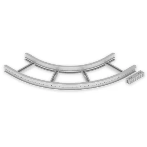 CURVA PLANA DE 90º 85x400 R600 U23X GRIS RAL7035 Últimas Unidades